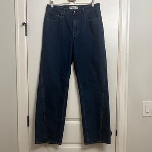 Abercrombie & Fitch Women's High Rise Dark Blue Jeans